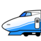 High-Speed Train emoji on Emojidex